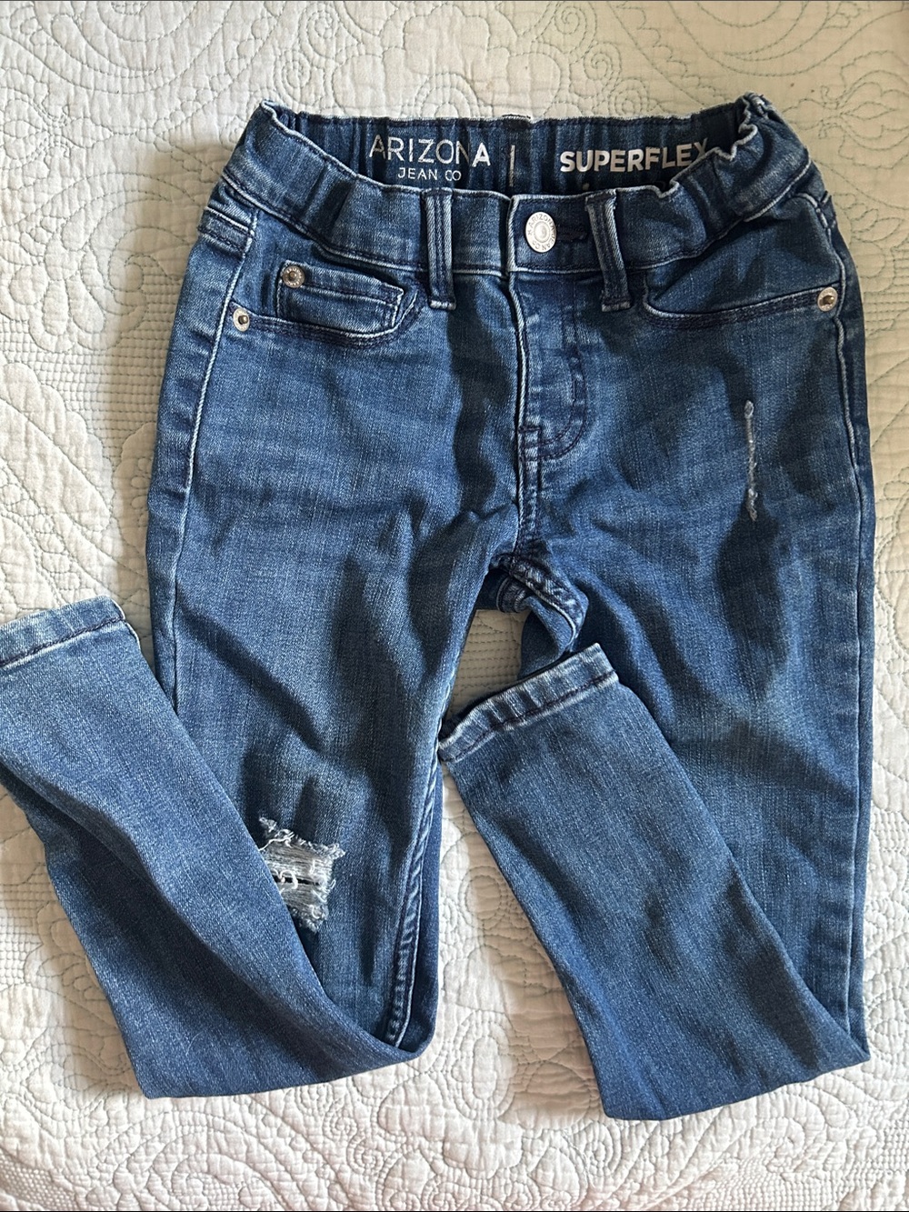 Arizona Jean Company Girl’s Blue Skinny Jeans; 6